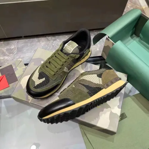 Valentino Fashion Camouflage Patchwork Casual Sports Shoes Men Street Sneakers
