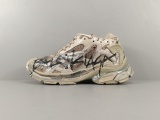 Balenciaga Runner Low Outdoor Daddy Shoes Unisex Cushioning Sneakers Shoes Grayish brown