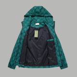 Gucci Unisex Casual Fashion Classic Chest Logo Full Jacquard Hoodies Zip Jackets Coats