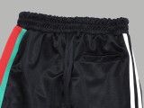 Gucci x Adidas Unisex Casual Fashion Classic Red Green Patchwork Raglan Ribbon Embroidery Pants