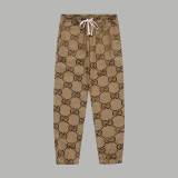 Gucci Unisex Casual Fashion Classic Full Logo Jacquard Pants