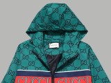 Gucci Unisex Casual Fashion Classic Chest Logo Full Jacquard Hoodies Zip Jackets Coats