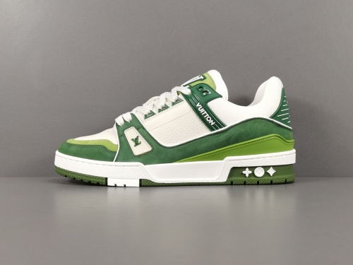 Louis Vuitton Trainer Fashion Low Casual Board Shoes Unisex Rendering Sneakers