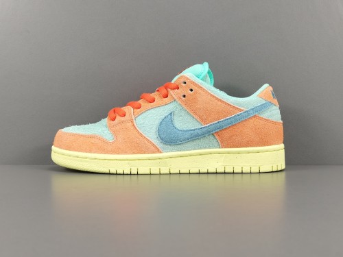 Nike DUNK SB Low Orange and Emerald Rise Unisex Casual Board Shoes Street Sneakers