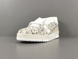 Louis Vuitton Trainer Fashion Low Casual Board Shoes Men Rendering Sneakers