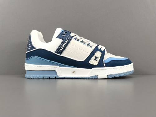 Louis Vuitton Trainer Fashion Low Casual Board Shoes Unisex Rendering Sneakers