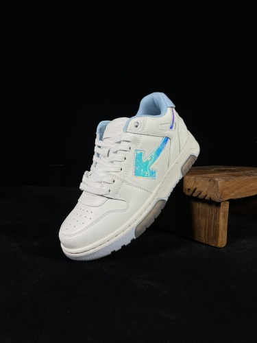 Off White Classic Unisex Leather Casual Sneakers Fashion Street Sports Board Shoes