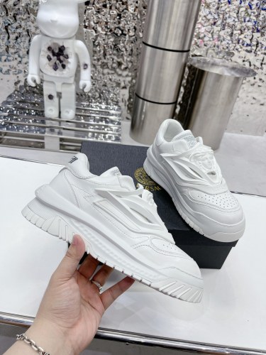 Versace Odissea Fashion Cowhide Casual Sports Shoes Unisex La Medusa Element 3D Sneakers