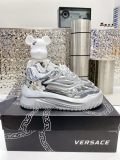Versace Odissea Fashion Cowhide Casual Sports Shoes Unisex La Medusa Element 3D Sneakers