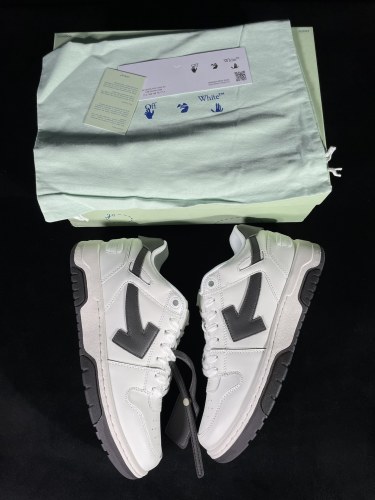 Off White Classic Unisex Leather Casual Sneakers Fashion Street Sports Board Shoes