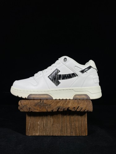 Off White Classic Unisex Leather Casual Sneakers Fashion Street Sports Board Shoes