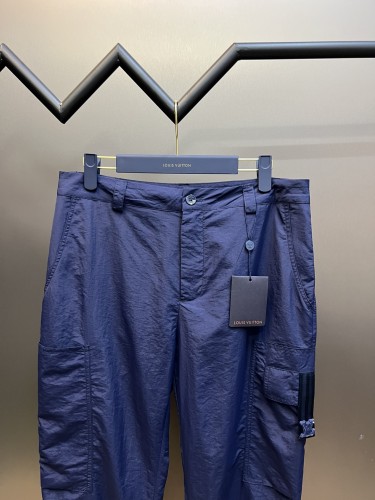 Louis Vuitton Cast Hardware Small Label Nylon Pants Men Casual Fashion Workwear Pants