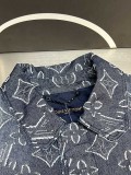 Louis Vuitton MONOGRAM Pattern Short Sleeve Shirts Retro Jackets