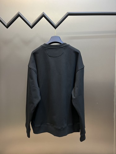 Fendi Fashion Unisex Cotton Casual Zip pocket Pullover Round Neck Sweatshirt