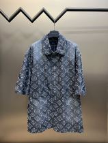 Louis Vuitton MONOGRAM Pattern Short Sleeve Shirts Retro Jackets