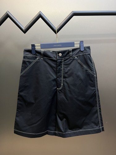 Prada Classic Metal Triangle Logo Baimu Shorts Men Fashion Casual Cotton Stretch Shorts