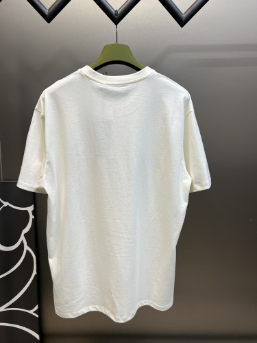 Gucci Yellow Logo Print Short Sleeves Unisex Cotton Casual T-Shirts