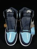 Nike Jordan Air Jordan 1 High Retro UNC Patent Unisex Basketball Sneakers Shoes