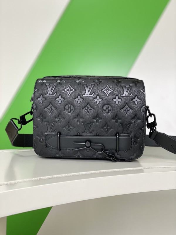 Louis Vuitton M57307 Steamer New Classic Retro Monogram Taurillon Messenger Hand Bag Sizes:23.5*17*6CM
