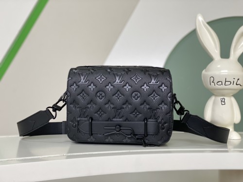 Louis Vuitton M57307 Steamer New Classic Retro Monogram Taurillon Messenger Hand Bag Sizes:23.5*17*6CM