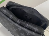 Louis Vuitton M45585 Steamer New Classic Retro Monogram Eclipse Messenger Hand Bag Sizes:23.5*17*6CM