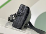 Louis Vuitton M45585 Steamer New Classic Retro Monogram Eclipse Messenger Hand Bag Sizes:23.5*17*6CM