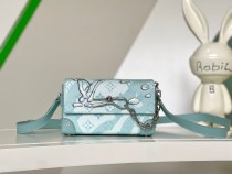 Louis Vuitton M22637 STEAMER Mini Handbag Monogram Aquagarden Hand Bag Sizes:18*11*6.5CM
