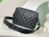 Louis Vuitton M57307 Steamer New Classic Retro Monogram Taurillon Messenger Hand Bag Sizes:23.5*17*6CM