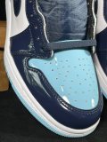 Nike Jordan Air Jordan 1 High Retro UNC Patent Unisex Basketball Sneakers Shoes