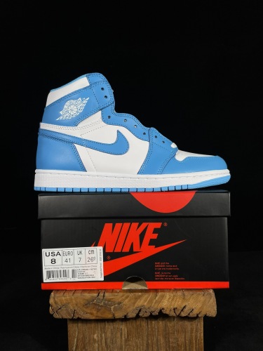 Nike Jordan Air Jordan 1 High Retro UNC Unisex Basketball Sneakers Shoes