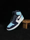 Nike Jordan Air Jordan 1 High Retro UNC Patent Unisex Basketball Sneakers Shoes