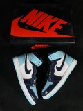 Nike Jordan Air Jordan 1 High Retro UNC Patent Unisex Basketball Sneakers Shoes
