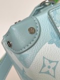 Louis Vuitton M22637 STEAMER Mini Handbag Monogram Aquagarden Hand Bag Sizes:18*11*6.5CM