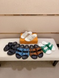 Louis Vuitton Men Waterfront Crystal letter Slippers Sandal