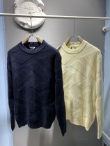 Fendi Fashion Unisex Full FF Logo Jacquard Sweater Pullover Wool Blended Sweater