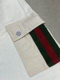 Gucci Unisex Casual Fashion Red Green Ribbon Shorts