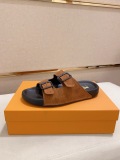Louis Vuitton Men Waterfront Crystal letter Slippers Sandal