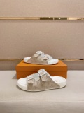 Louis Vuitton Men Waterfront Crystal letter Slippers Sandal