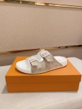 Louis Vuitton Men Waterfront Crystal letter Slippers Sandal