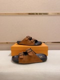 Louis Vuitton Men Waterfront Crystal letter Slippers Sandal