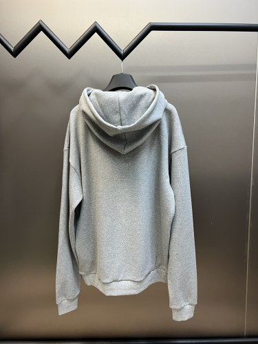 Celine Classics Line Letter Printed Hoodies Unisex Cotton Pullover Sweatshirts