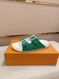 Louis Vuitton Men Waterfront Crystal letter Slippers Sandal