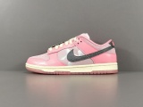Nike DUNK Low Hot Puncnh and Pink Foam Women Fashion Sneakers Shoes