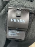 Prada Classic Simplicity Sporty Style Pullover Unisex Woven Pocket Sweater