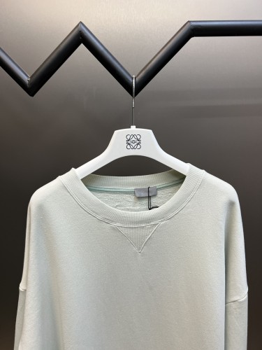 Dior Classic Unisex Retro Casual Spliced Pullover Sweatshirts