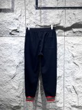 Gucci Unisex Casual Fashion Classic Ribbon Webbing Casual Pants Full Logo Jacquard Pants