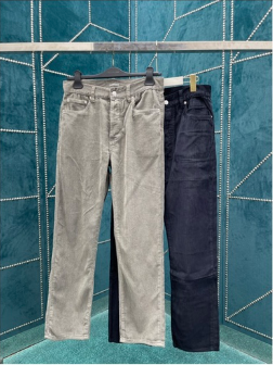 Dior Fashion Men Corduroy Straight Tube Casual Pants