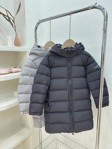 Arc‘teryx Kids Fashion Children's Hoodies Down Jacket Boys And Girls Mid Length Zip Down Jacket