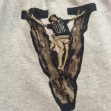 Saint Michael x Vlone Printed Sweatpants Washed Old Casual Loose Shorts