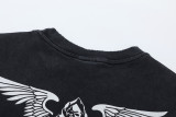 Saint Michael x Neighborhood Evil Wings Printed Short Sleeve Washed Old Cotton Round Neck T-Shirt